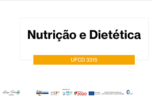Formação certificação nutrição e dietética ufcd